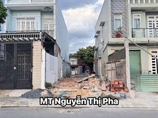 Đất 2 mặt tiền trước sau đ.nguyễn thị pha, giáp quận 12