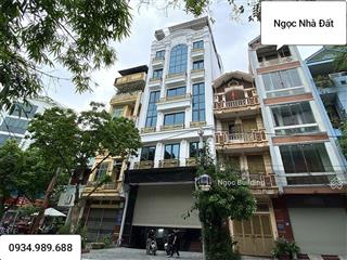 Cần cho thuê gấp toà nhà mặt phố trần duy hưng  cầu giấy  hà nội. dt 145m x 12 t. giá 195 triệu