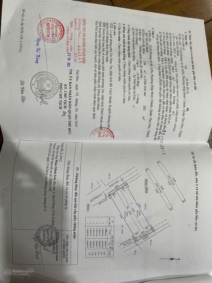Bán đất diện tích lớn hẻm 75, tp. thủ đức khai thác dòng tiền tốt