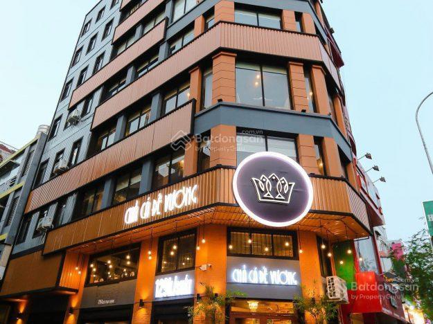 Cho thuê tòa nhà góc 2mt sư vạn hạnh, quận 10, dt 8x21m, 1 hầm 1 trệt 4 lầu, dtsd 650 m2