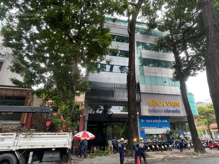 Cho thuê tòa nhà mặt tiền lý chính thắng, quận 3, dt 8x20m, 1 hầm 1 trệt 5 lầu tm, dtsd 1.100m2