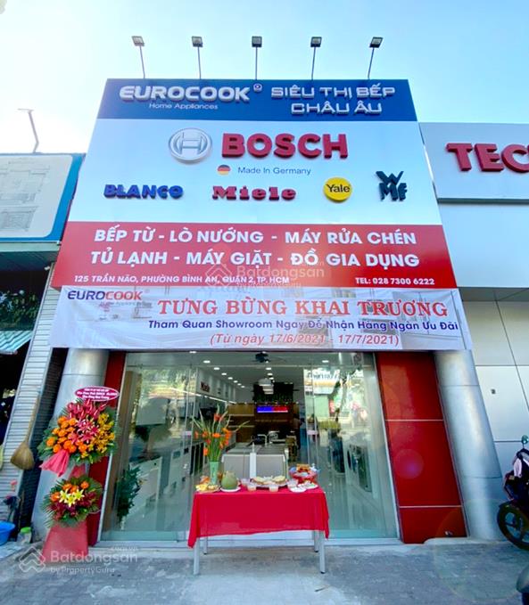 Cho thuê nhà mặt tiền số 125 trần não, quận 2, dt 16x30m, 1 trệt 1 lầu, dtsd 1.000m2