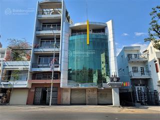 Cho thuê góc 2 mặt tiền số 110  112 hậu giang, quận 6, dt 9x20m, 1 trệt 4 lầu, dtsd 900m2