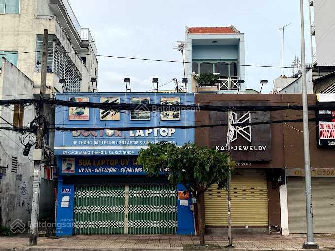 Cho thuê nhà mặt tiền số 179 cách mạng tháng 8, quận 3, dt 5x20m, 1 trệt 2 lầu, dtsd 300m2