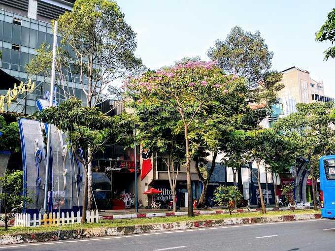 Cho thuê nhà mt đường hàm nghi, quận 1. dt 30x40m. trệt 2 lầu. dtsd 3.600m2