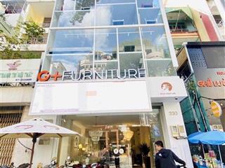 Cho thuê nhà mặt tiền nguyễn thị minh khai, phường 6, quận 3. dt 10x30m. trệt 5 lầu. dtsd 1.800m2