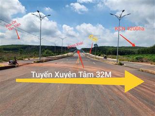 Đất thổ cư mặt tiền đường xuyên tâm giao ngay tuyến 4, giá chỉ 620tr