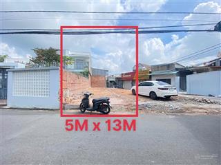 Bán lô đất mặt tiền kinh doanh  gần chợ phú thọ  kp5  p. trảng dài . sổ riêng thổ cư 100%