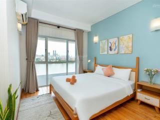 Căn hộ 2 phòng ngủ indochina, 110m², gam màu ấm, view ôm trọn sông hàn và các cây cầu biểu tượng