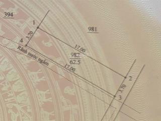 Bán đất đấu giá cũ, cạnh kđt nam 32, cao trung 2, đức giang, hoài đức, hà nội, giá tốt, 62.5m2
