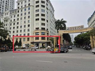 Cho thuê mbkd lô góc 2 mặt tiền ct1 mỹ đình sông đà, phạm hùng trần văn lai