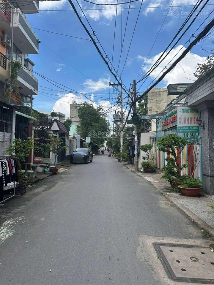 Mặt tiền chỉ nhỉnh 100tr/m2 ngay kênh tham lương đang xây 91m2 ngang 4,2mnở hậuvuôngcó vỉa hè