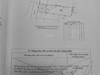 33.5 tỷ mt đường 60 rộng 16m, p. thảo điền, q2 7,3x30, nh 8,3 nhà c4 bán gấp, có thương lượng