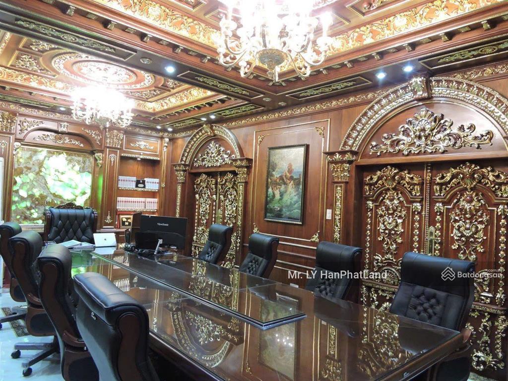 Biệt thự 2 mặt tiền. dát vàng 24k, dt 8x22m xd 5 lầu đẹp lung linh giá 37.9 tỷ. ngay phan văn trị