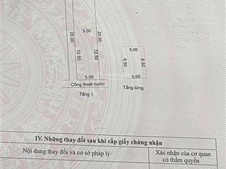 Bán nhà 2 tầng, dt đất 100m2, đường dương bá cung, hòa xuân, đà nẵng