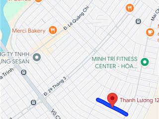 Bán lô đất mt đường thanh lương 12, gần mai chí thọ, đông bắc sạch giá 4 tỷ 350 tl