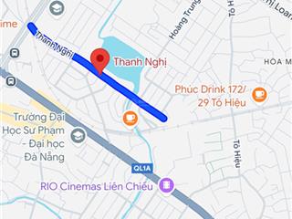 Bán đất mặt tiền đường 10m5 thanh nghị, view hồ  công viên, liên chiểu, giá 5 tỷ 690 tl