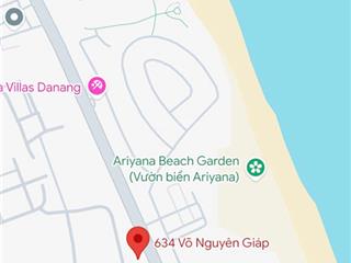 Bán đất (ngang 12m) mặt tiền đường 30m võ nguyên giáp, ngũ hành sơn, 306m2. giá 35 tỷ 2