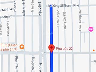 Bán đất mặt tiền phú lộc 22, sát biển nguyễn tất thành và cạnh shophouse nguyễn sinh sắc