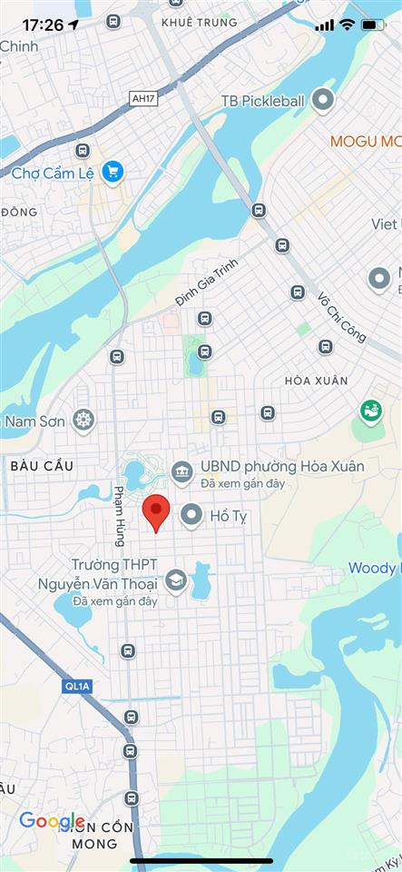 Bán lô góc 2 mt đất đường huỳnh xuân nhị hoà xuân cẩm lệ. ngay trường học, giá 7 tỷ 3 tl