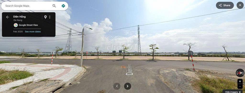 Bán đất mặt tiền đường diên hồng, hòa xuân, cẩm lệ, sát sông, giá chỉ 6 tỷ 3 tl