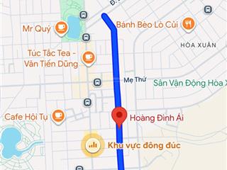 Bán đất mặt tiền đường 7m5 hoàng đình ái, hòa xuân, cẩm lệ, giá 5 tỷ 150 tl