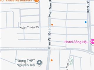Bán 2 lô liền kề mặt tiền bàu mạc 16 thông phan văn định, view trường học, dt 10x20m