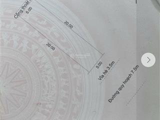 Bán đất mt đường (7m5) bàu mạc 19, hòa khánh bắc, liên chiểu, dt 5x20m, giá 4 tỷ 950 tl