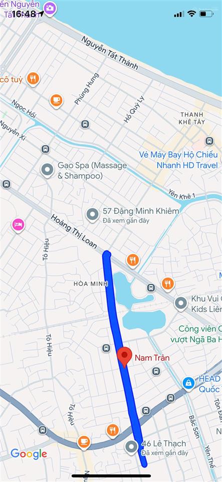 Bán gấp lô góc 2 mặt tiền nam trân  đối diện bến xe  đang cho thuê 600tr/năm