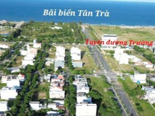 Bán lô đất mặt tiền đường 7,5m lê như hổ  gần bãi tắm tân trà. dt 5x25m