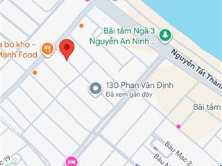 Bán đất đường kiệt ô tô phan văn định, sát biển, thông nguyễn an ninh, dt 118m2