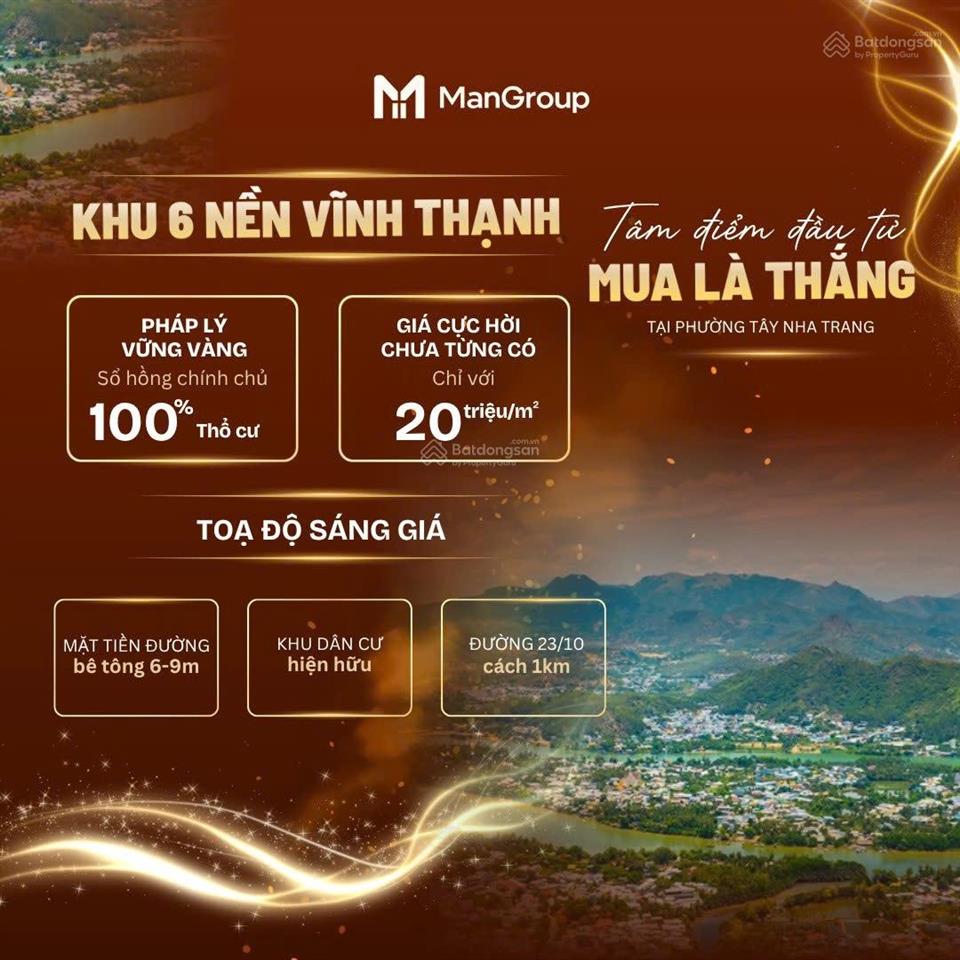 Tâm điểm đầu tư tại phường tây nha trang khu 6 nền vĩnh thạnh