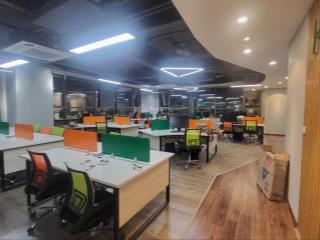 Cho thuê sàn văn phòng 260m2 mặt đường trần phú, hà đông  full nội thất văn phòng mới 100%