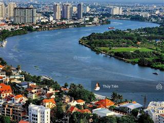 Bán biệt thự view sông đường xuân thủy, phường thảo điền, q.2, tp thủ đức, 25,8x33m cn 779m2