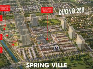 Spring ville mở bán đợt 1  booking chỉ 100 triệu ( hoàn lại )  ck lên đến 9%  tt 10% khđmb!