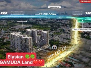 Bán căn hộ chung cư elysian diện tích 68m2, thiết kế 2pn + 2wc tại lò lu, trường thạnh, quận 9, hcm