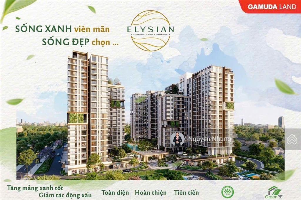 Bán căn hộ chung cư elysian, 70tr vnđ/m2, 82 m², đẹp, nhiều tiện ích tại đường lò lu, trường thạnh