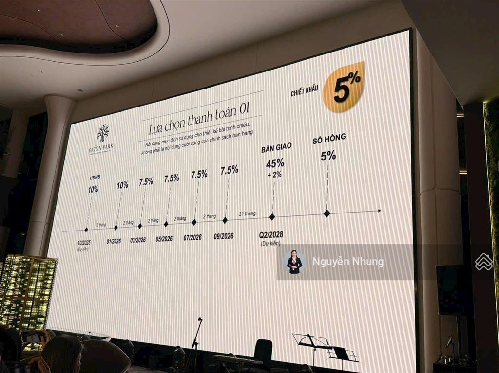 Bán căn hộ chung cư 1pn tại eaton park, 8,9 tỷ, 52m2, nhiều tiện ích hấp dẫn