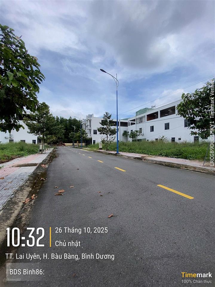 Bán đất sau dãy nhà 5x14 tc 100%, sát tt hành chính & kcn bàu bàng, giá 860tr, bao sổ có ht bank