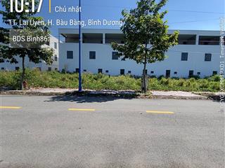 Sau dãy nhà thăng long  tt lai uyên sát khu hc &kcn bàu bàng  chính chủ giá thật 850 tr bao sổ