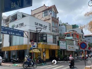 Góc 2 mặt tiền ngang 8m  hơn 200m2 sử dụng số s14 ba vì, quận 10