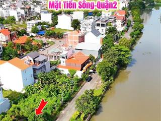 Bán lô view sông mặt tiền đường số khu song hành. dt 10x15.5m. giá tốt 22.5 tỷ