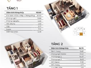 Bán duplex full nội thất 186m2 toà diamon goldmark tầng trung   0365 775 ***