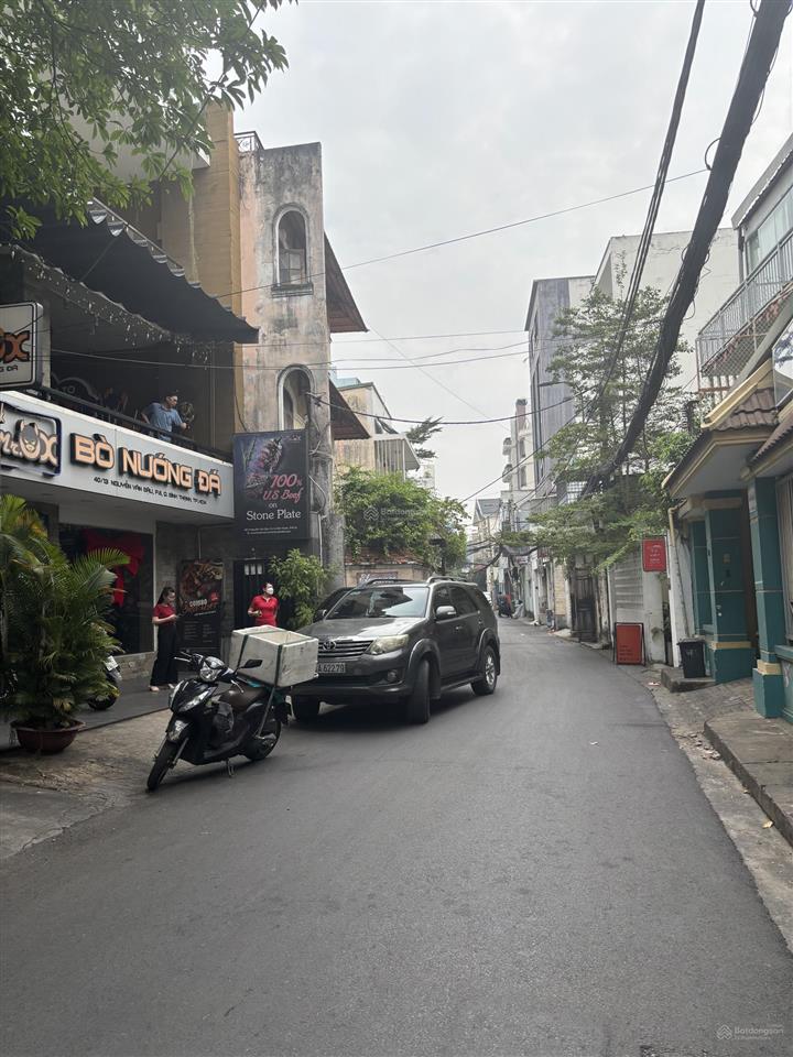 Bán nhà mặt tiền hẻm 8m lam sơn phường 6 bình thạnh. dt 5 x 23m. 115m2. 1 trệt 2 lầu. giá 21 tỷ