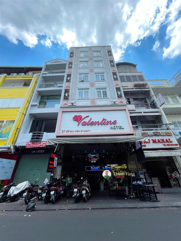Hàng hot  khách sạn mt bùi viện, quận 1  8x20m  hầm 9 tầng  hđt 350 triệu/tháng  giá 135 tỷ