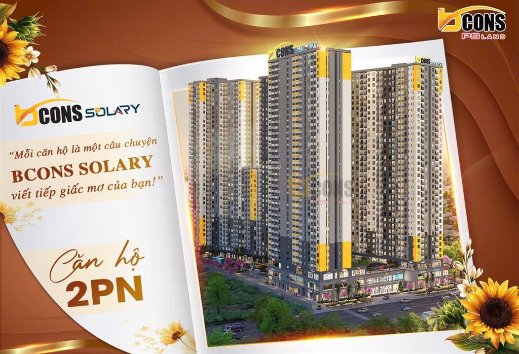 Bcons solary ngay metro 2pn chỉ 1 tỷ 7 đã vat tt 15%, 0đ đến khi nhận nhà, ck 6.1%. giá cđt