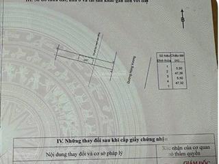 Bán mặt bằng đường hùng vương 5.5 x 47m 60m2 tc giá 3 tỷ 500 thị trấn ngãi giao châu đức