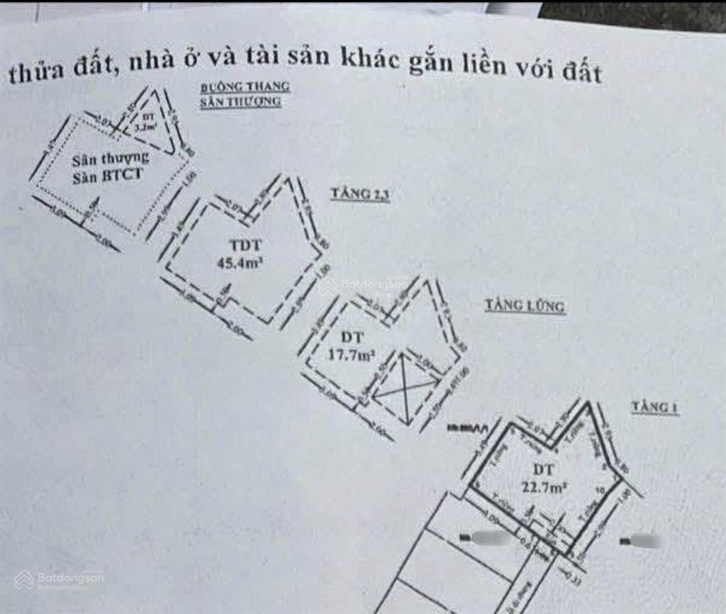 Chỉ 3,150 tỷ nhà 5 tầng hc đủ 3pn 4wc sổ 23,7m2 (5,1m x 4,5m)