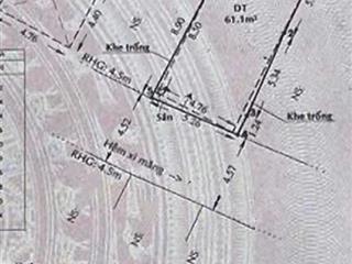 Chỉ 6,5 tỷ  hẻm xe hơi tôn thất thuyết  sổ 64,5m2 (ngang 5,26 x 13)