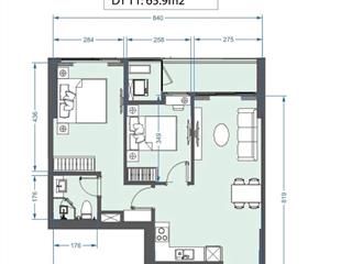 Bán căn 2 ngủ view bể bơi, khuôn viên cây xanh toà a1 lumiere evergreen